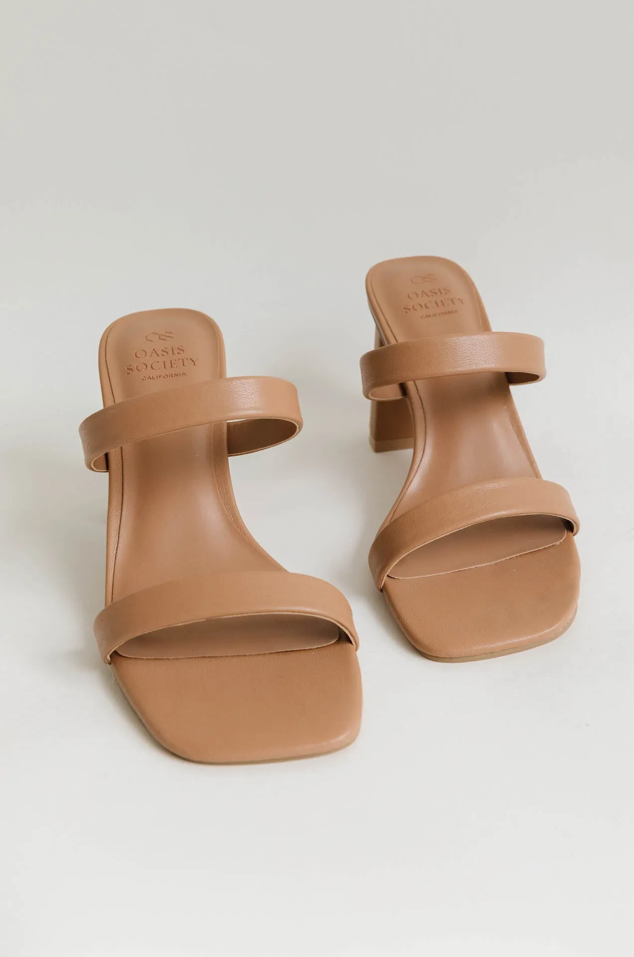 Tan Strappy Heel Sandals