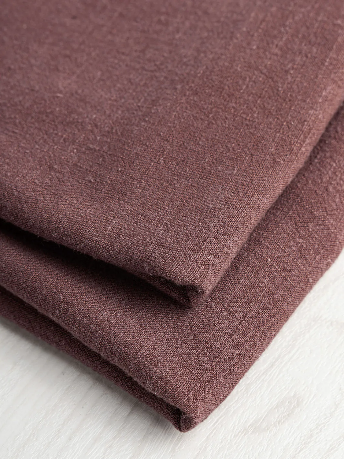 Textured Viscose Linen - Chocolate