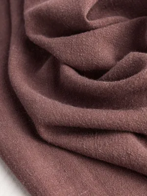 Textured Viscose Linen - Chocolate