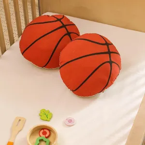 The Round Basketball Cushion Cover Red - Set Of Two