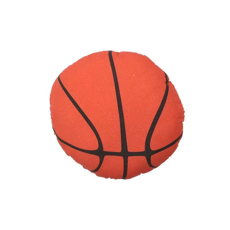 The Round Basketball Cushion Cover Red - Set Of Two