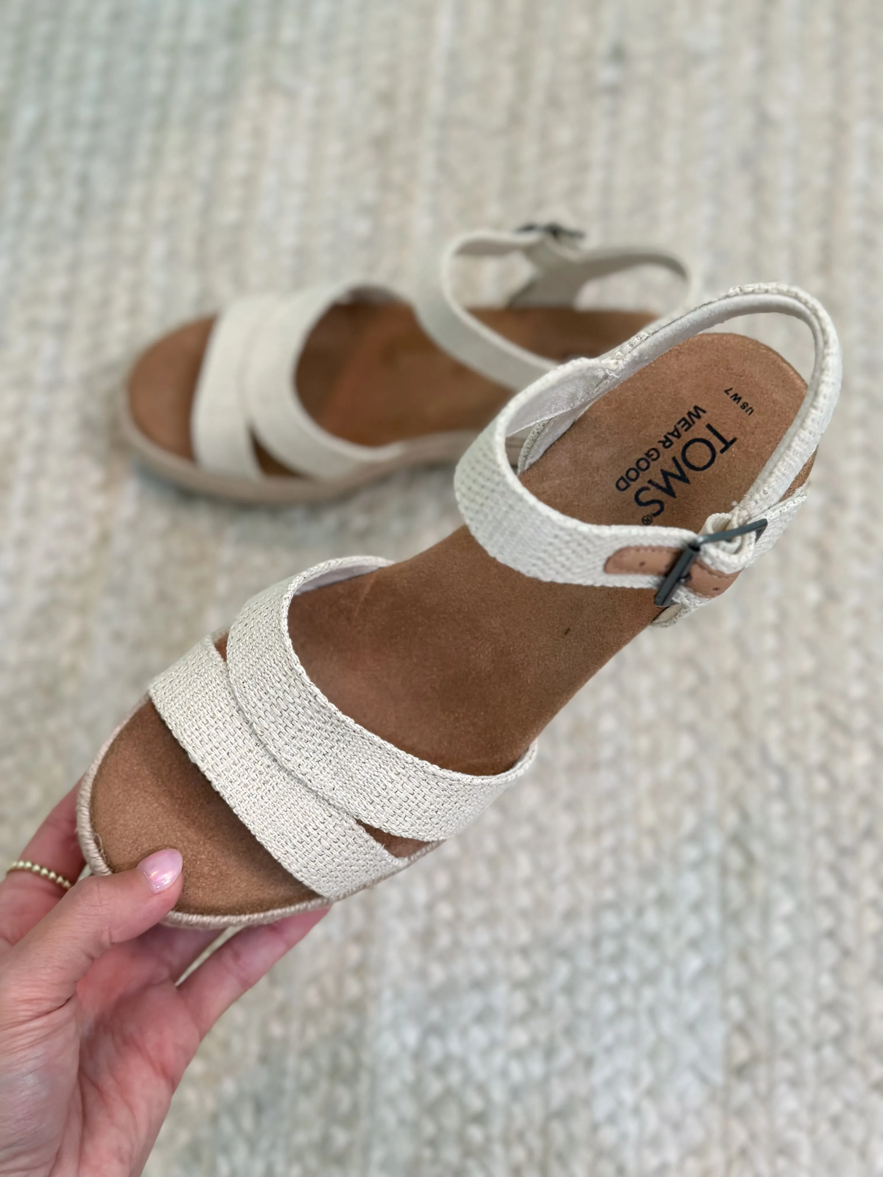 Toms Audrey Espadrille Platform Wedge