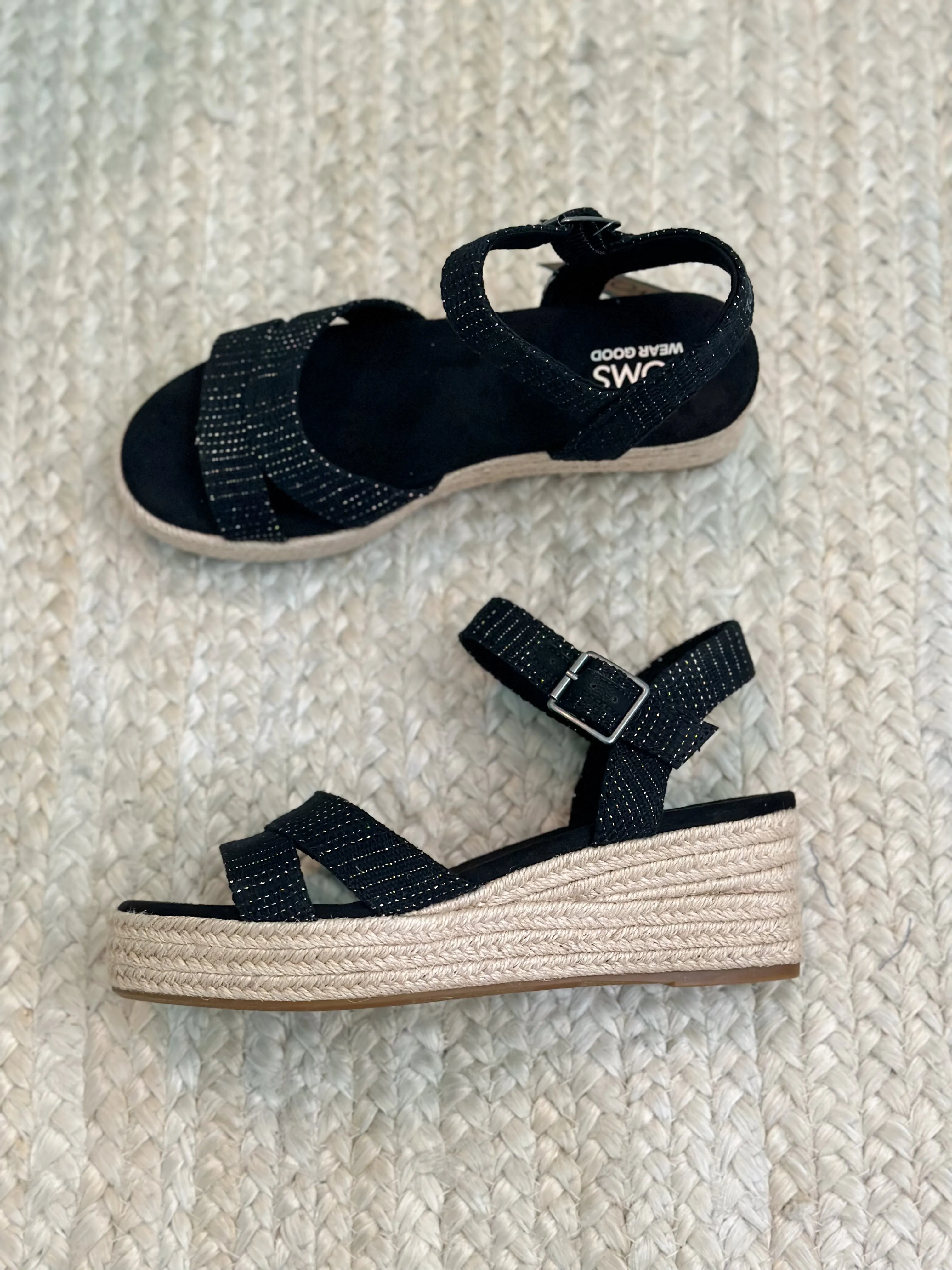 Toms Audrey Espadrille Platform Wedge