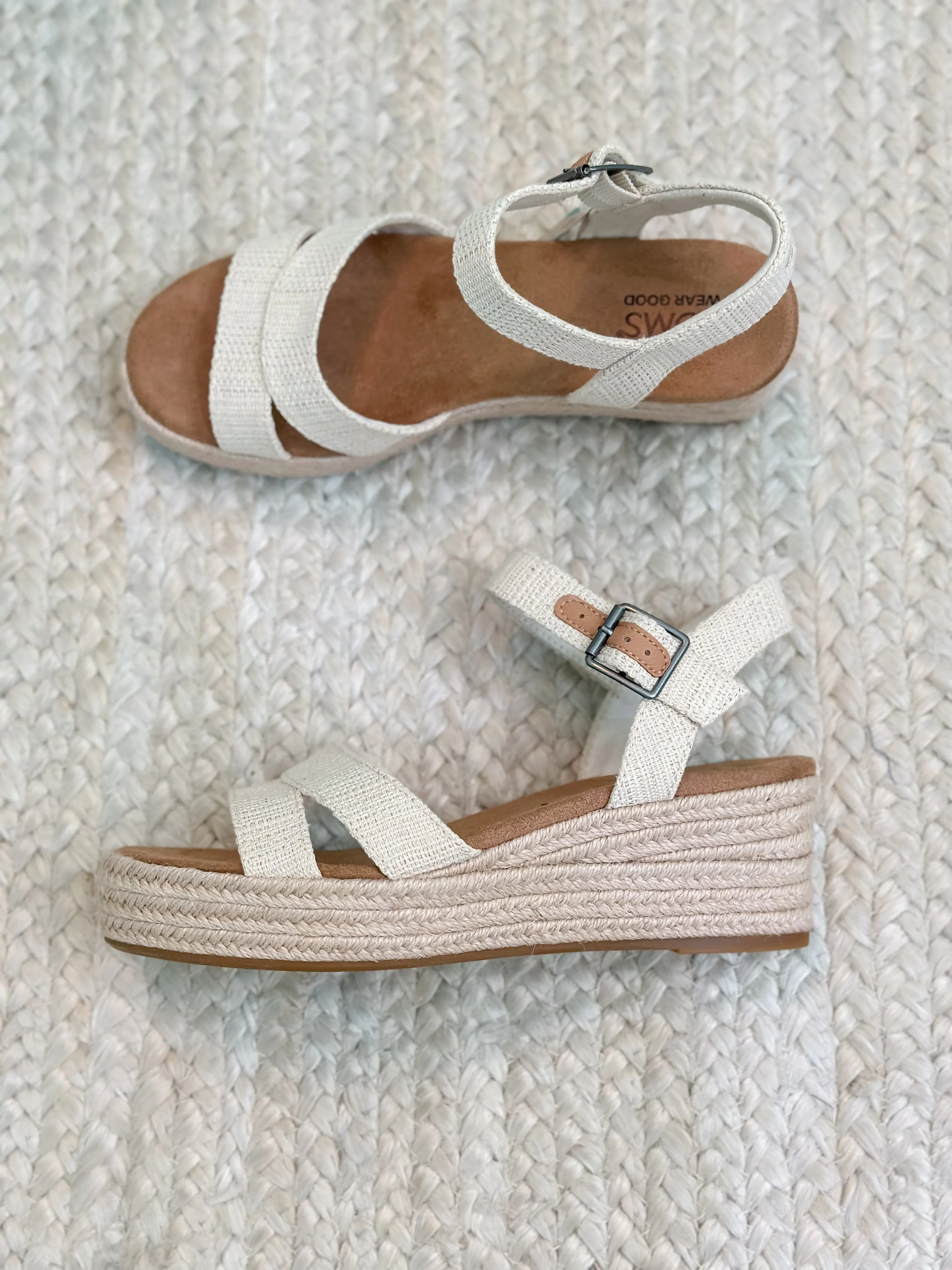 Toms Audrey Espadrille Platform Wedge