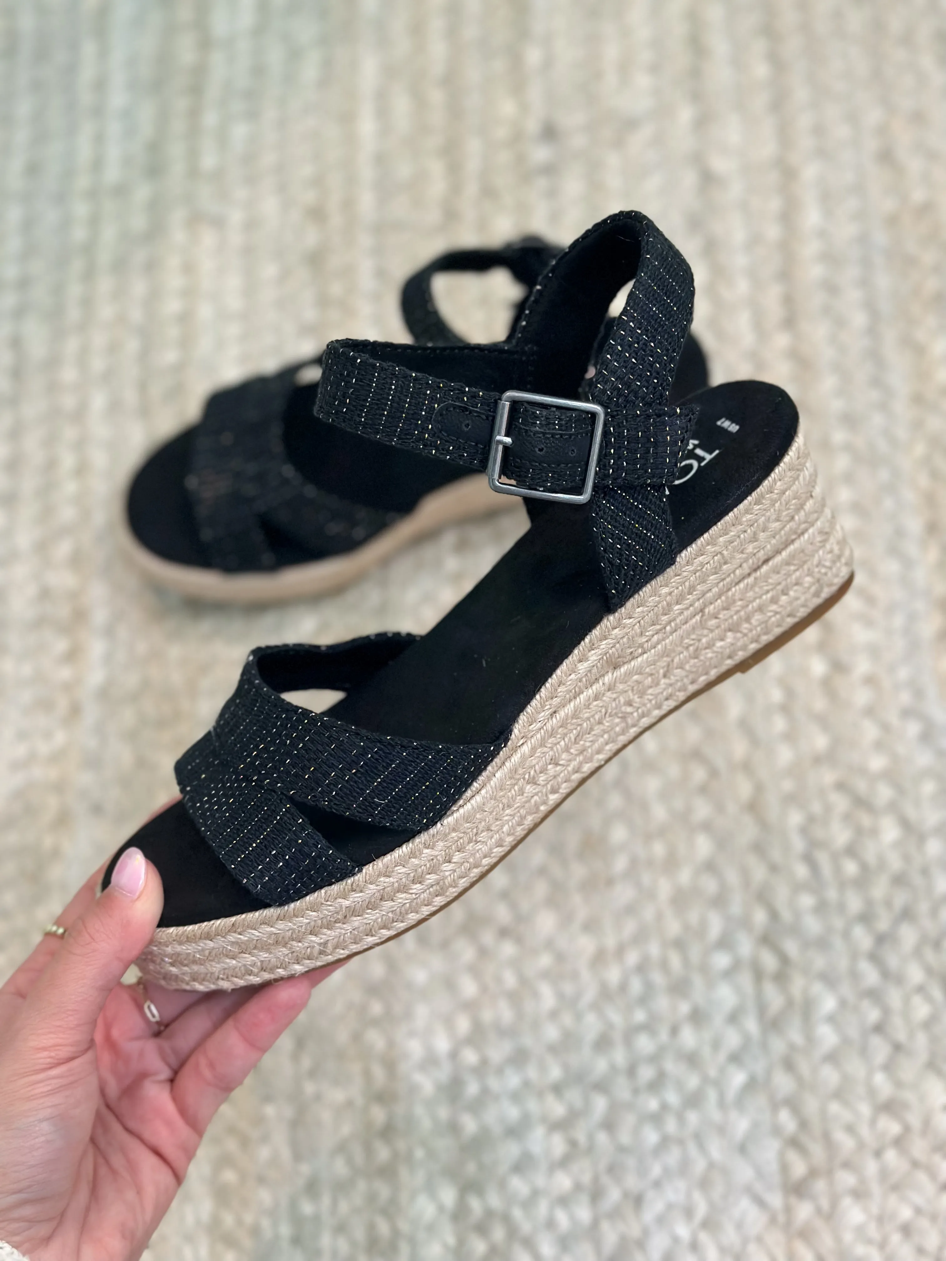 Toms Audrey Espadrille Platform Wedge