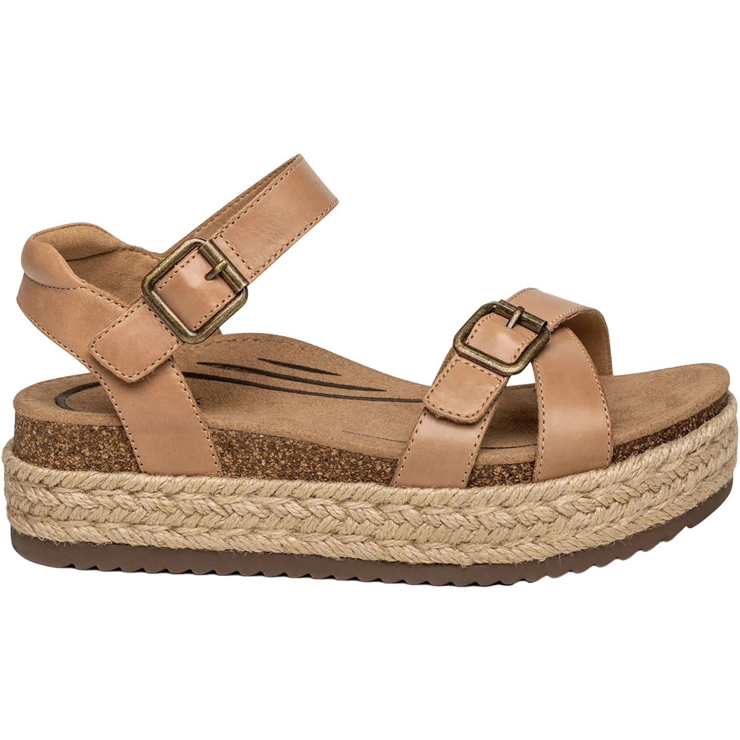 Women's Aetrex Paula Camel Leather