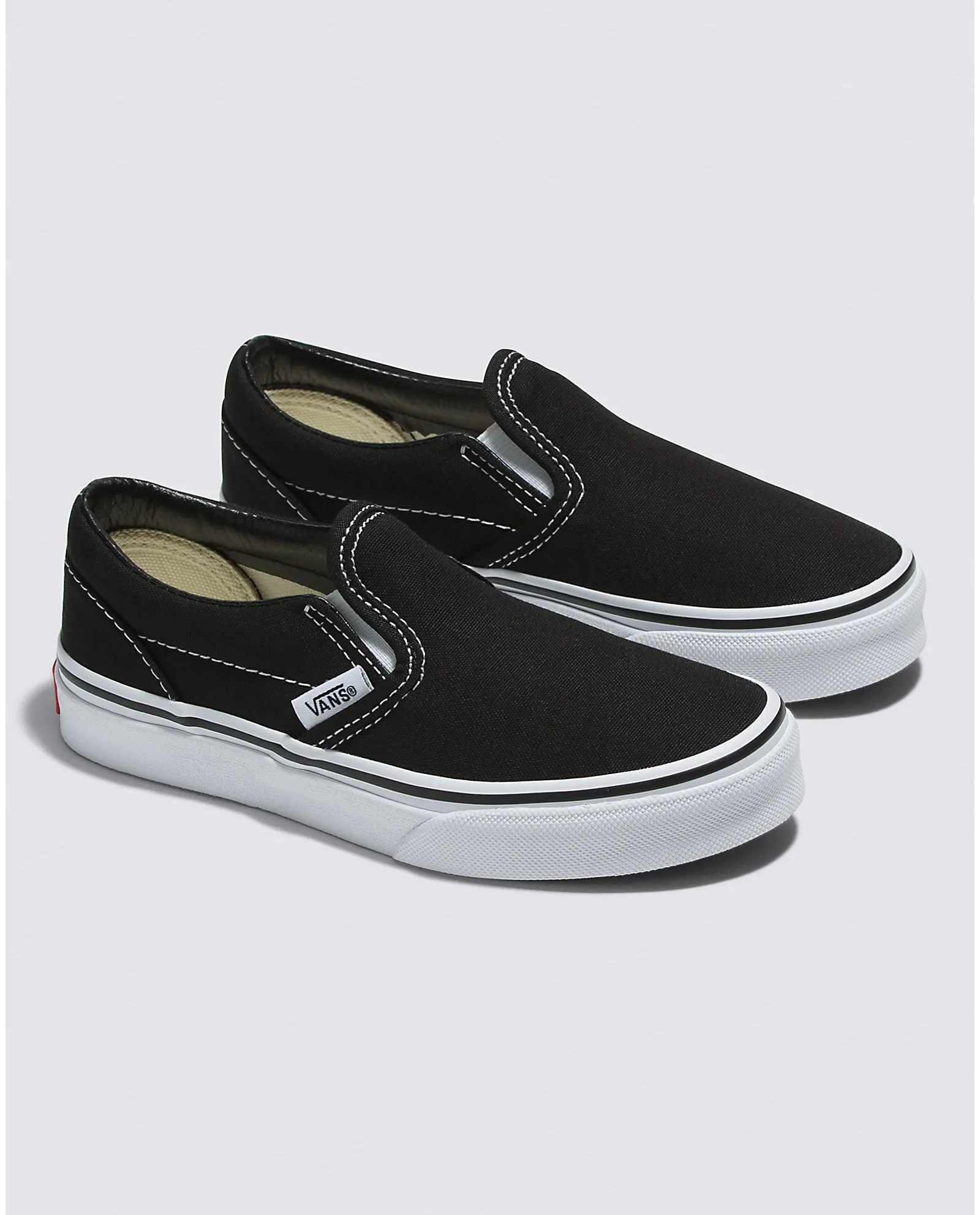 Youth Classic Slip-On Shoe - Black/True White